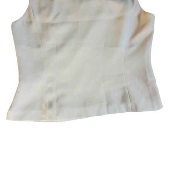 Jones Studio Separates creamy white career sleeveless top sz 14 - Picture 6 of 14